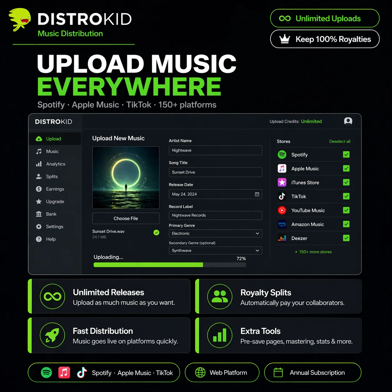 DistroKid screenshot